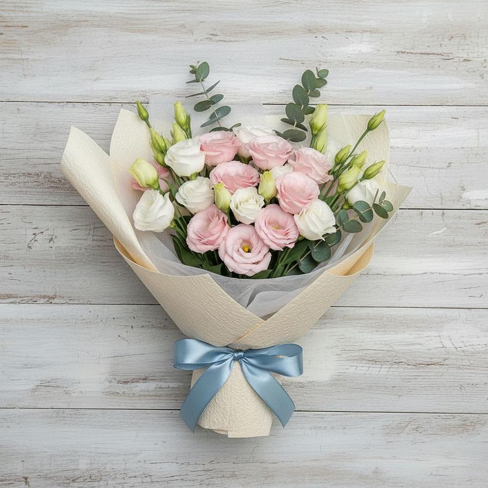 Букет цветов из: Лизиантусы в Еленовское